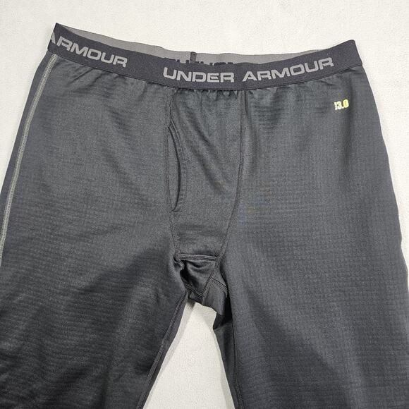 Under Armour Base 3.0 Pants Mens XXL Black Fitted Thermal Waffle Athletic - Picture 3 of 12